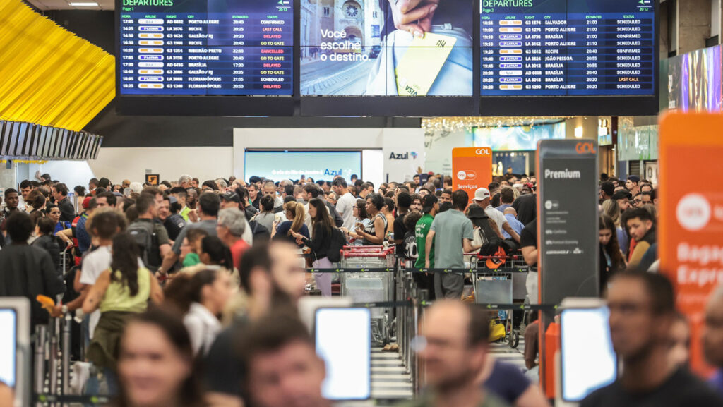 El vendaval histórico que provoca un parón aéreo en Brasil