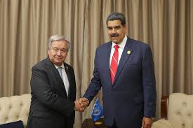 Maduro conversa con el jefe de la ONU para denunciar la "diplomacia de la barbarie" estadounidense