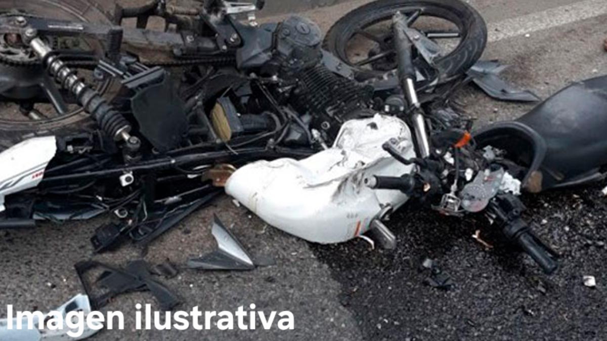 Falla en los frenos de una moto provoca accidente y deja una fallecida en Jalapa
