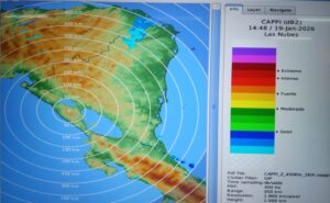 INETER prevé semana de fuertes vientos y altas temperaturas por remanentes de frente frío