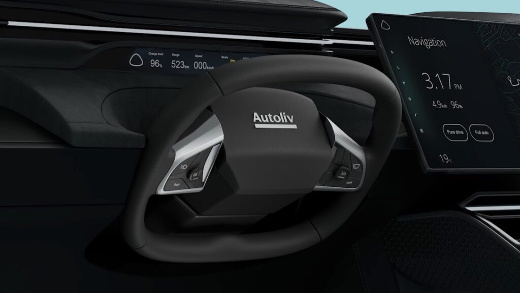 Se presenta el primer volante retráctil para coches autónomos