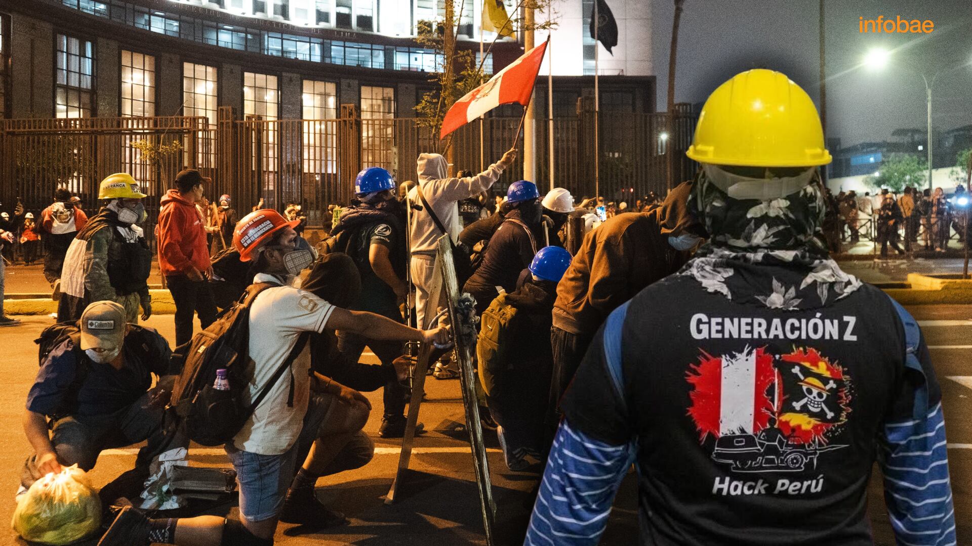 La ‘Marcha de Sacrificio’ suma en Lima a la Generación Z y a los transportistas