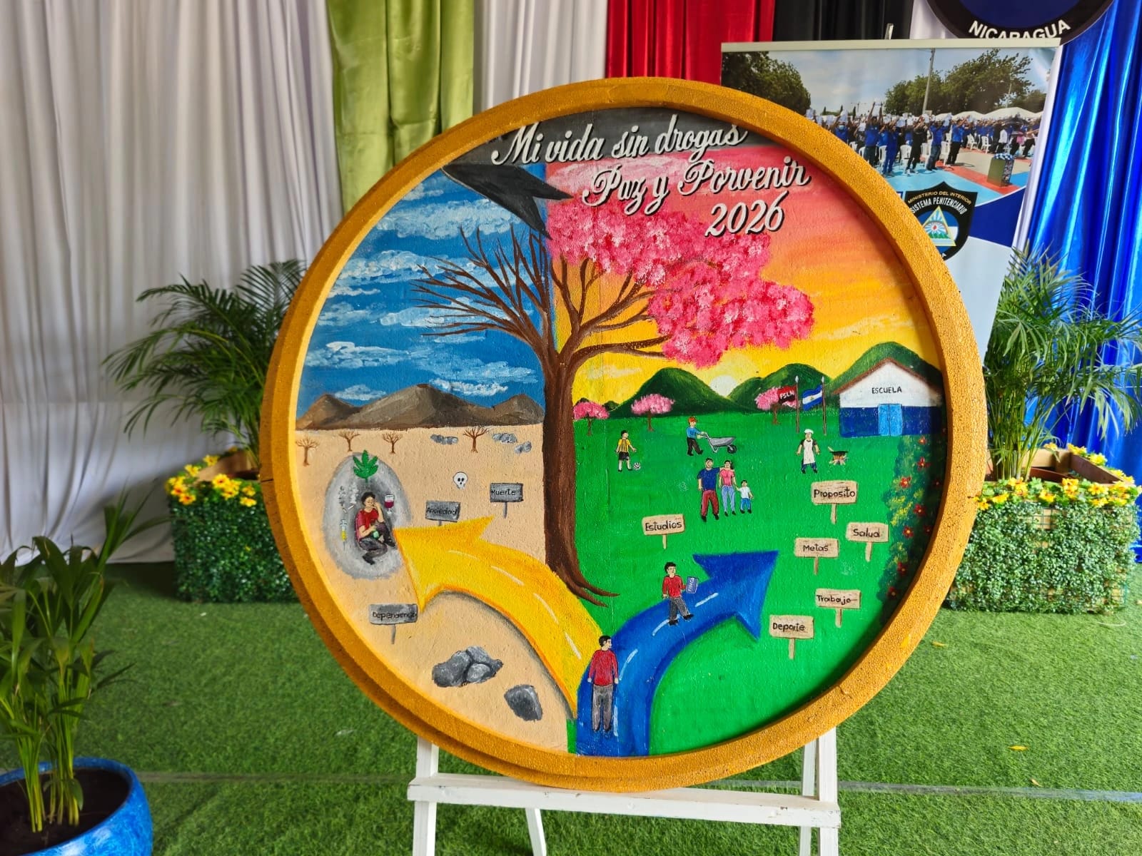 Privados de libertad de Tipitapa logran segundo lugar en certamen de pintura