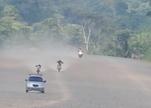 Denuncian carreras ilegales de motocicletas en Bonanza