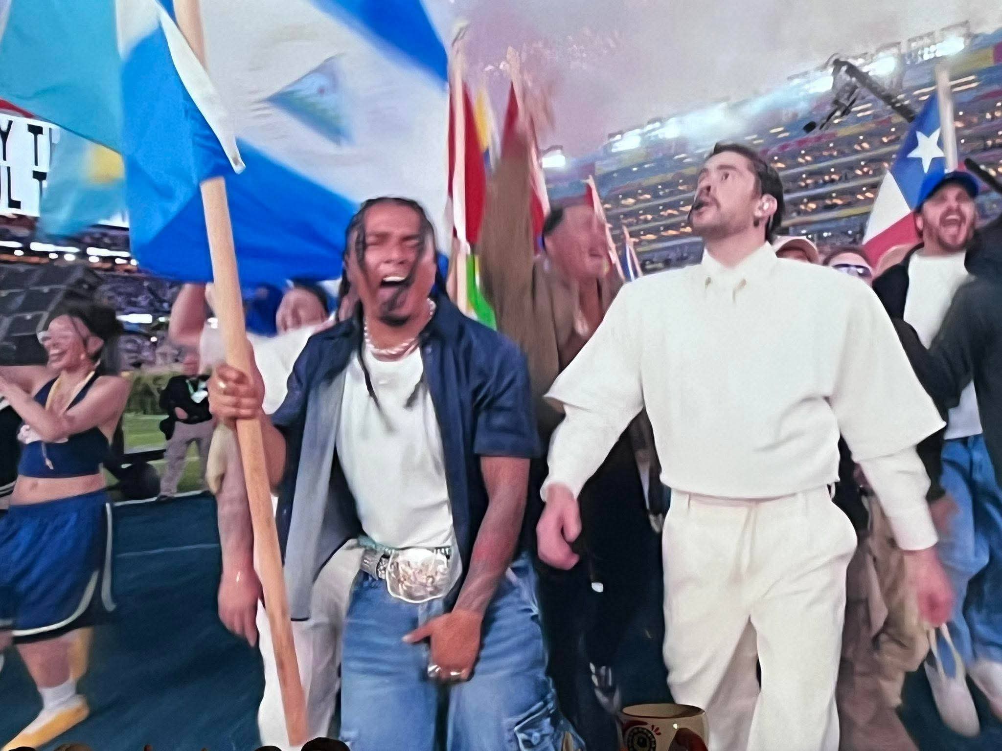 Bandera de Nicaragua presente en el Super Bowl 2026