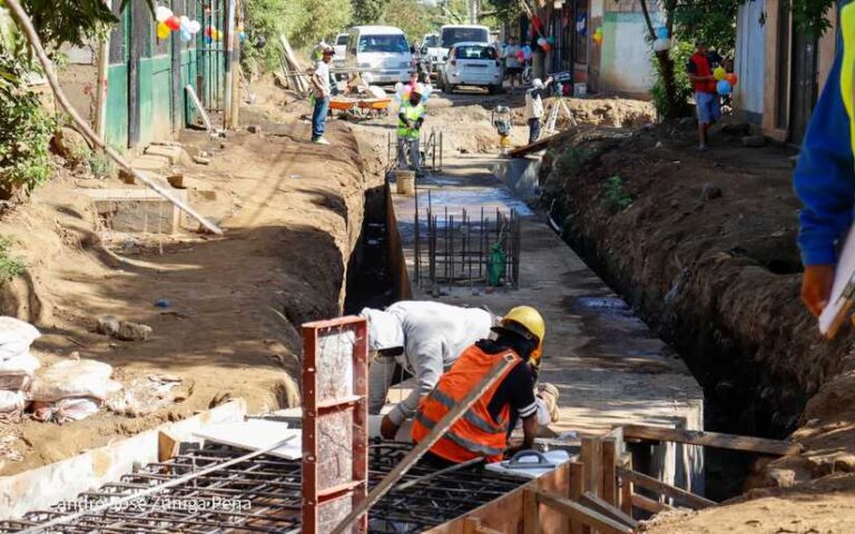 Alcaldía de Managua invierte C$ 26 millones en drenaje pluvial del Barrio Israel Galeano