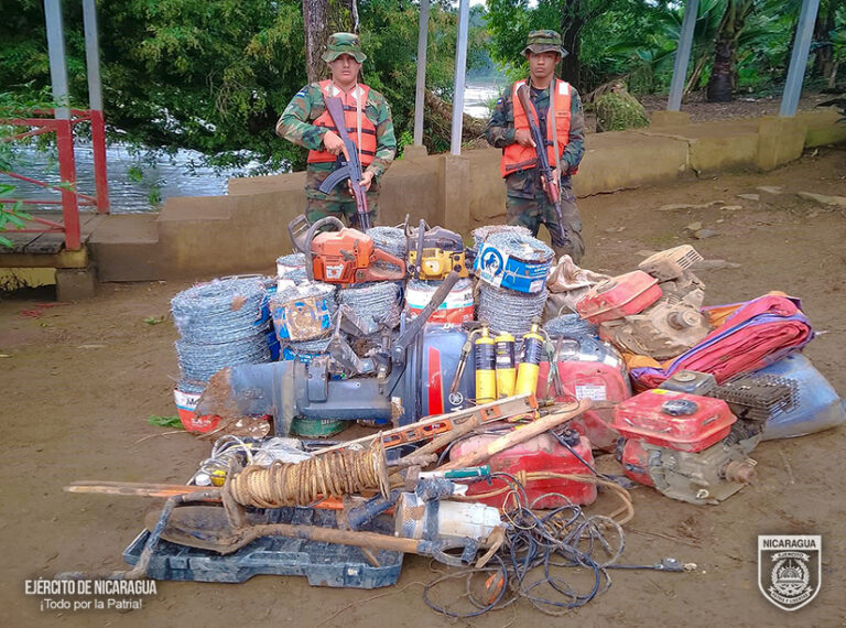 Ejército de Nicaragua retiene a 16 sujetos por diversos delitos en Río San Juan