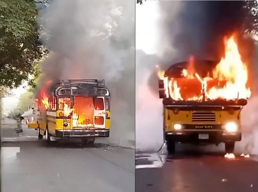 En menos de 24 horas dos autobuses se incendian, dejando solo perdidas económicas