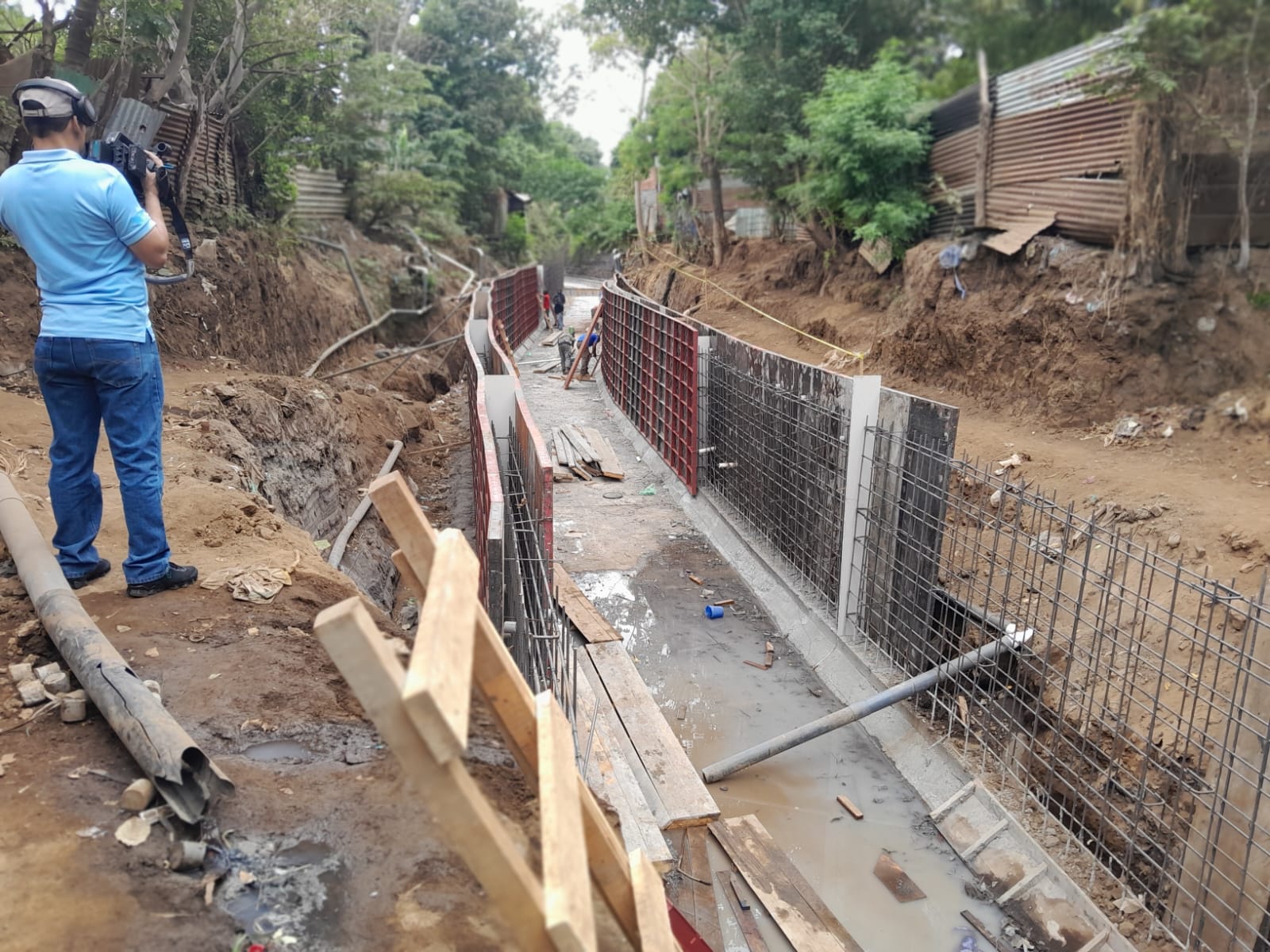 Obras de drenaje en Villa Libertad avanzan para proteger a las familias