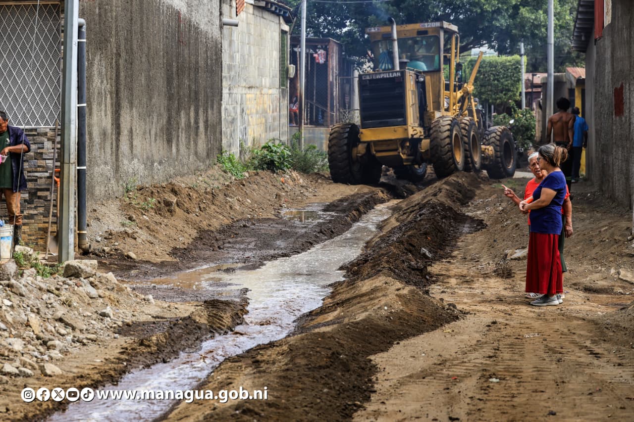 Alcaldía de Managua invierte más de C$2 millones en nuevo proyecto vial en Villa Venezuela