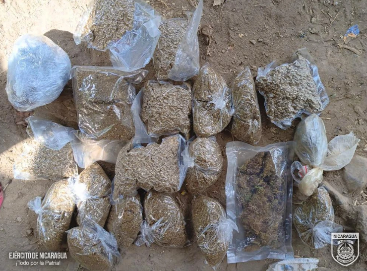 Ejército de Nicaragua capturó a 8 narcotraficantes en la frontera con Costa Rica y en el Caribe Sur