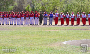 Ejército de Nicaragua inaugura Campeonato de Béisbol con 14 equipos participantes