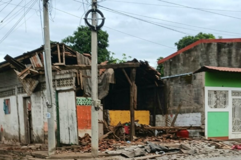 Colapso de vivienda en Chinandega deja una joven lesionada