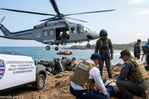 Fuerzas aéreas del istmo refuerzan sus capacidades en medicina aeronáutica