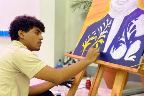 Creatividad de estudiantes técnicos brilla en jornada de celebración en el Día Internacional del Arte