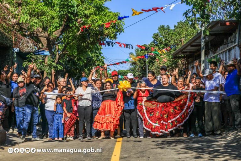 Barrio Rubén Darío alcanza el 90% de sus calles atendidas por la Alcaldía de Managua