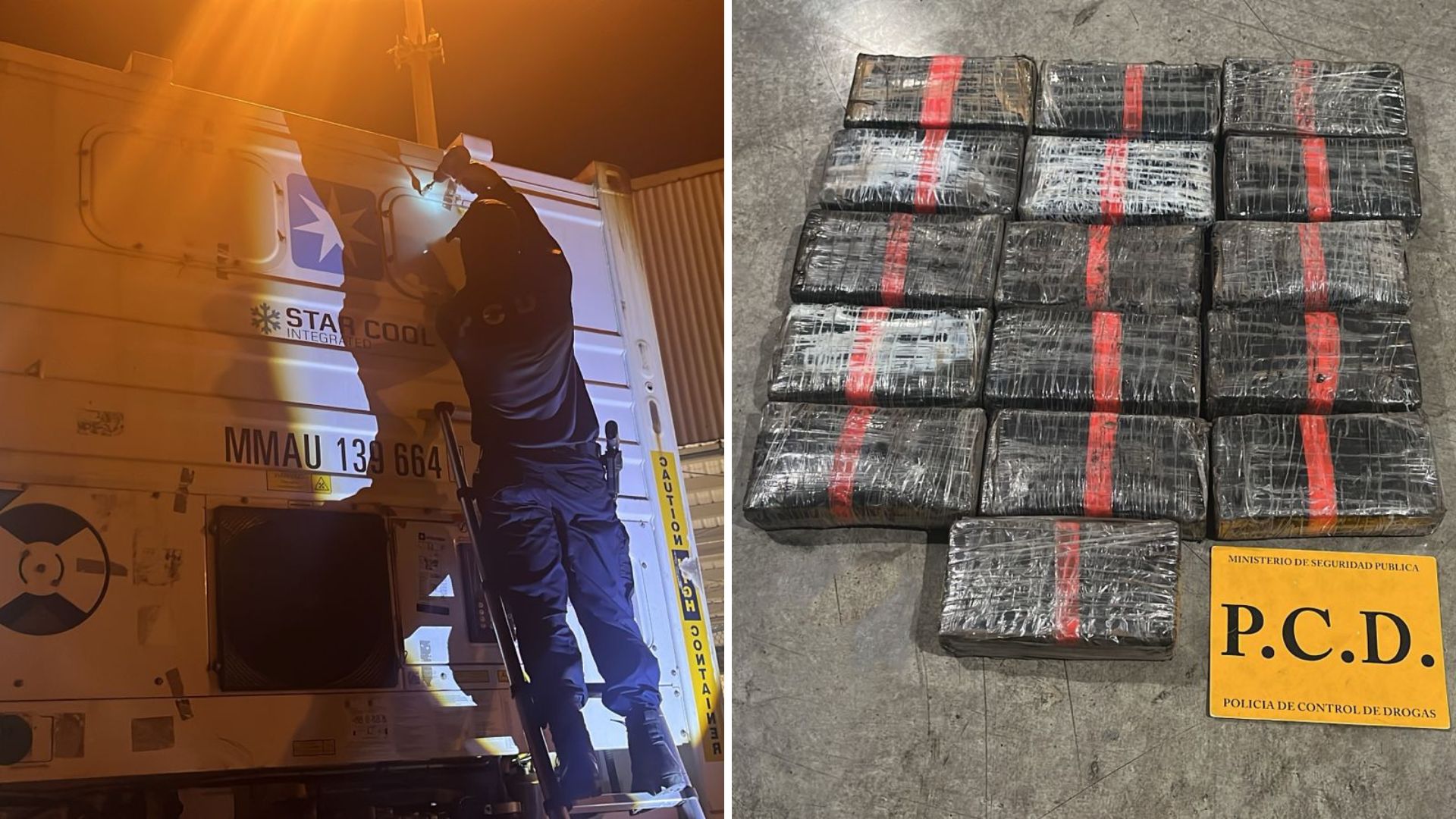 Incautan en Costa Rica 16 kilos de cocaína dentro de contenedor que iba a Bélgica