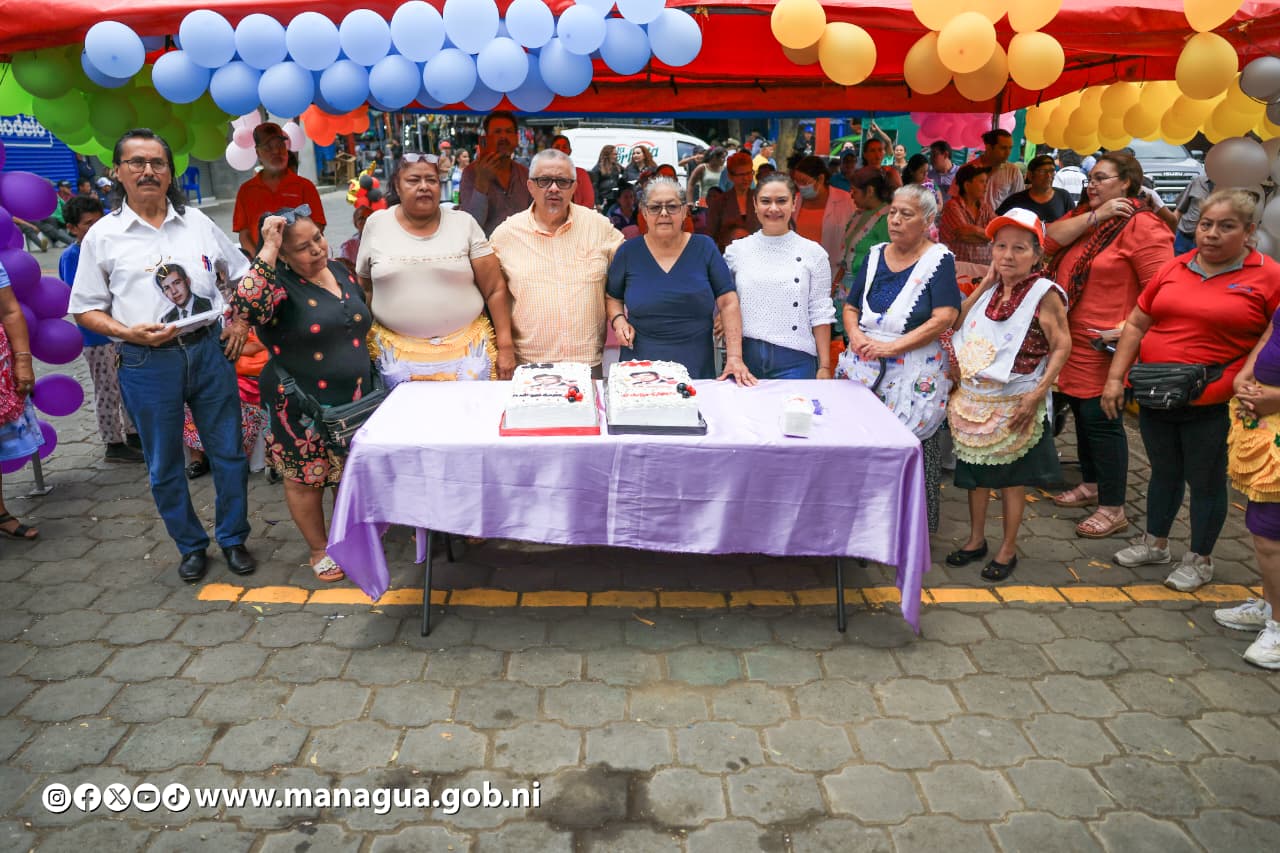 Autoridades de Managua y comerciantes conmemoran el 45 aniversario del Mercado Iván Montenegro