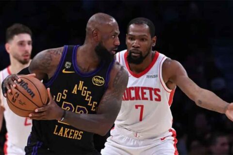 Lakers por poner en punto de mate playoff en NBA