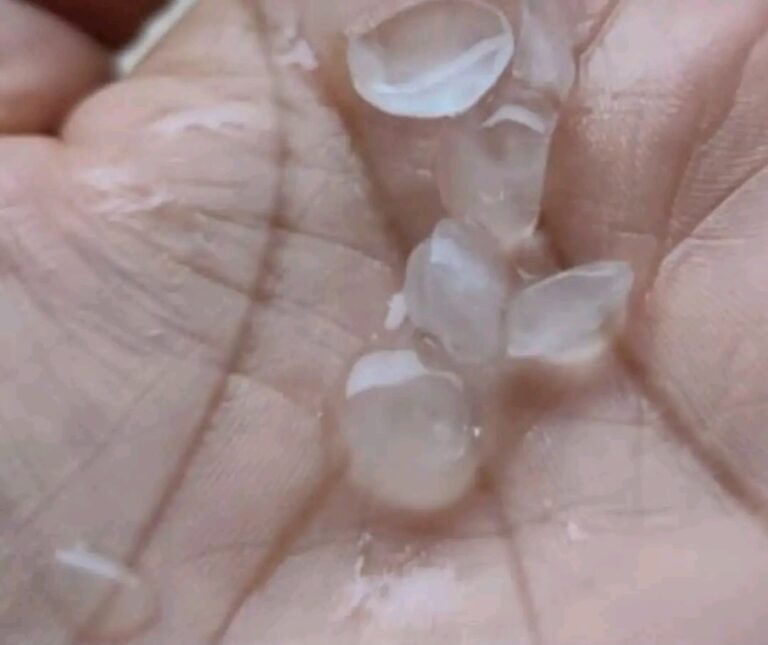 Reportan caída de granizo en Jinotepe tras fuertes lluvias