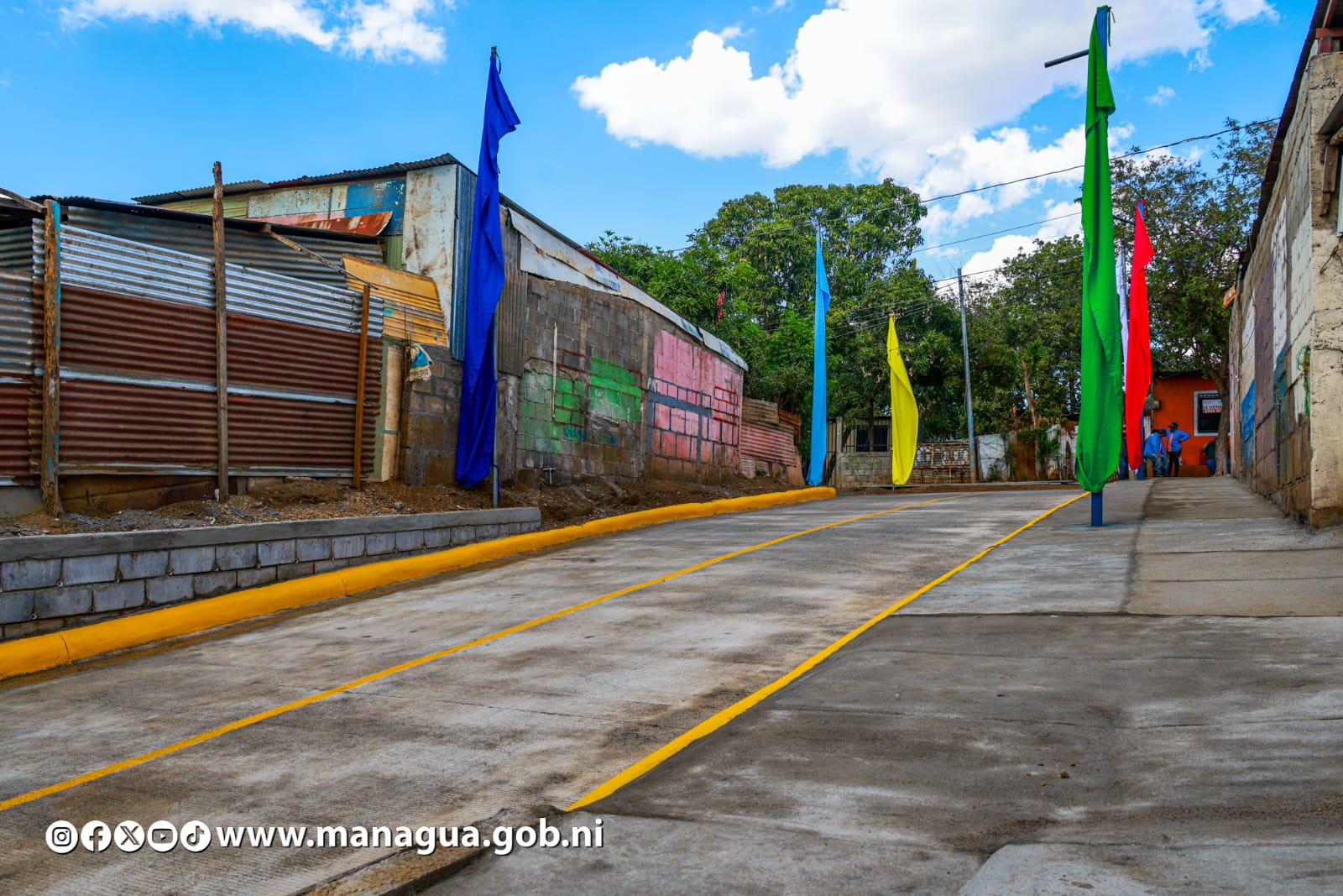 Inauguran mejoramiento de un corredor vial que une a los Barrios Solidaridad y Villa Esperanza