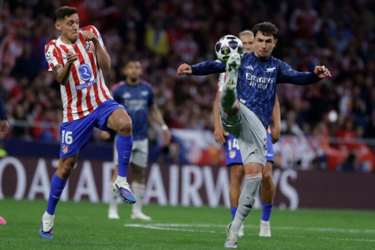 Atlético y Arsenal empatan a casi todo en el Metropolitano