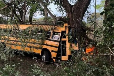 Ocho personas resultan lesionadas en Río San Juan tras aparatoso accidente de bus
