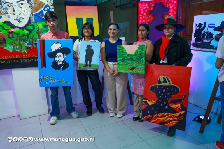 El arte capitalino rinde homenaje al General Sandino en su 131 aniversario