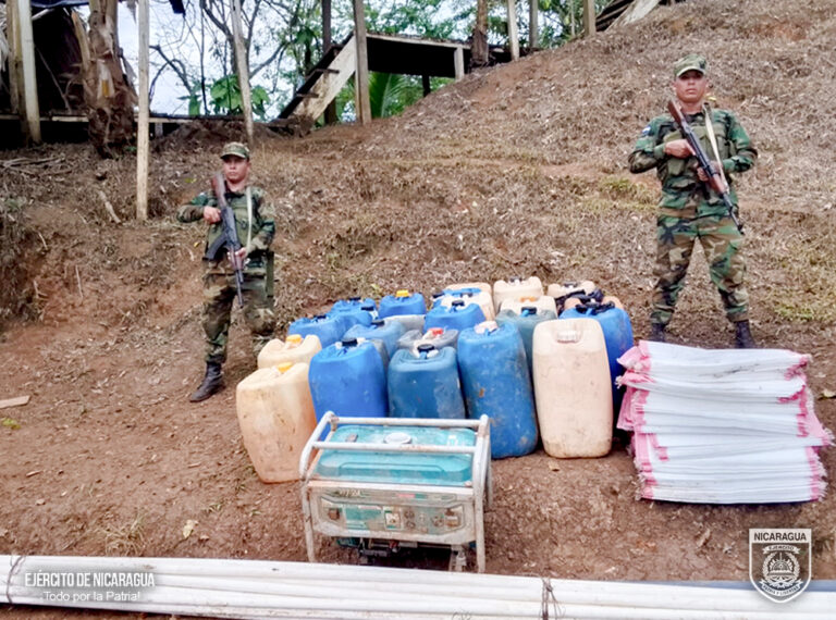 Ejército neutraliza actividades ilícitas que amenazaban la Reserva Biológica Indio Maíz