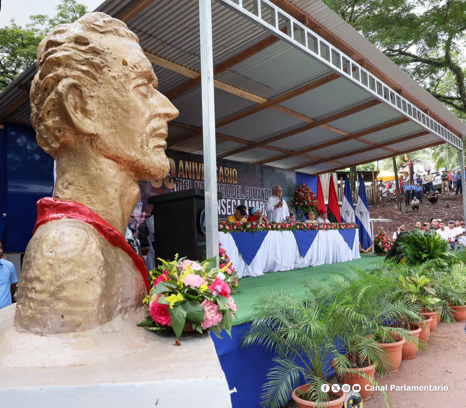 Conmemoran en Boca de Piedra el 90 aniversario del natalicio de Carlos Fonseca Amador