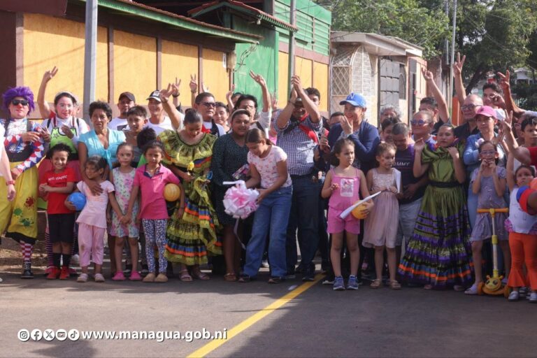 Barrio Carlos Fonseca cuenta con el 95% de sus calles mejoradas