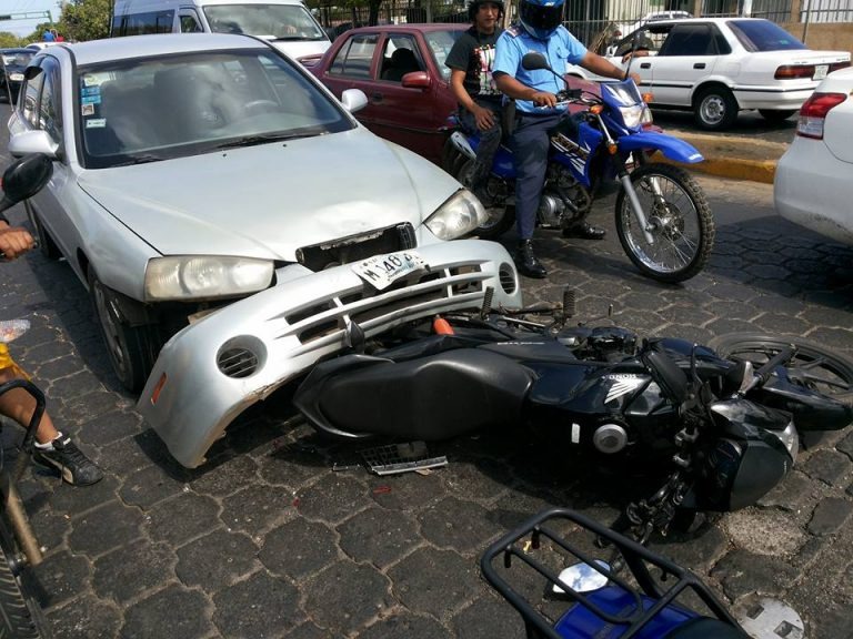 Motocicletas y automóviles lideran los vehículos involucrados en accidentes de tránsito en Nicaragua