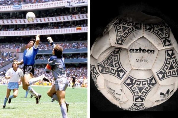 Subastarán el mítico balón con el que Maradona marcó la ‘Mano de Dios’ y el “Gol del Siglo’