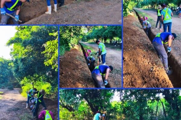 Avanza en 70% la construcción del nuevo sistema de agua potable en la comunidad Los Arcos