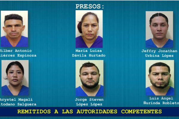 Policía Nacional incauta 137 kilos de cocaína y detiene a seis personas en Nindirí