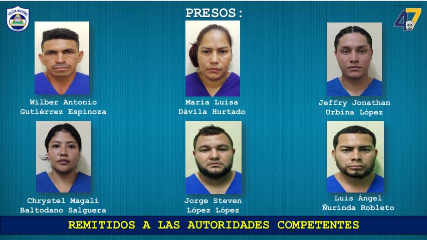 Policía Nacional incauta 137 kilos de cocaína y detiene a seis personas en Nindirí