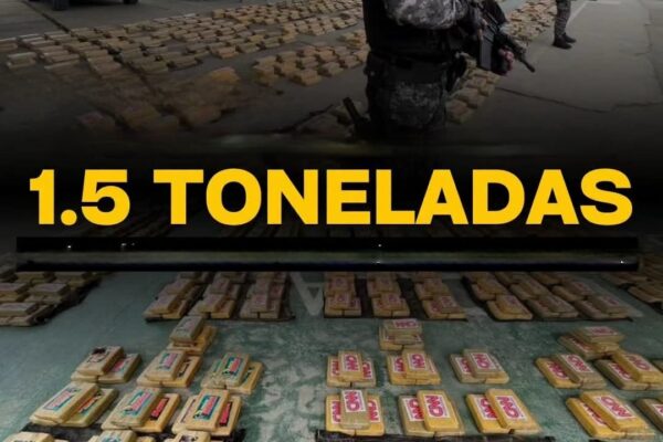 Incautan 1,6 toneladas de cocaína con falsos logos de CNN en Ecuador