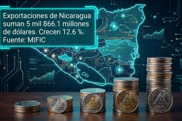 Comercio exterior de Nicaragua crece un 12.6 % y apunta a cerrar 2026 con U$9,000 millones