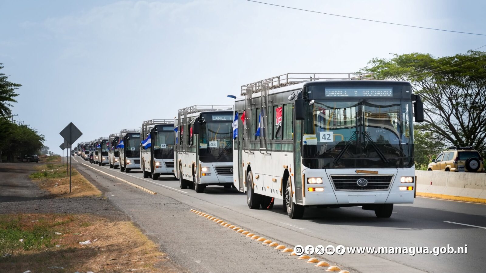 Gobierno ratifica seguir modernizando el transporte público en Nicaragua