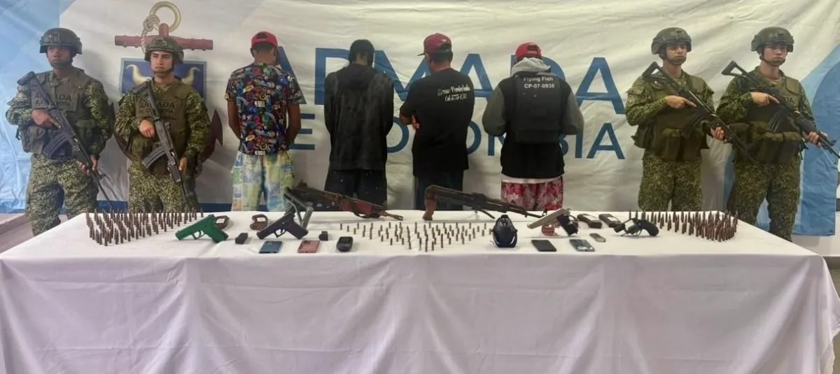 A prisión dos nicaragüenses en Colombia por transportar armas de fuego