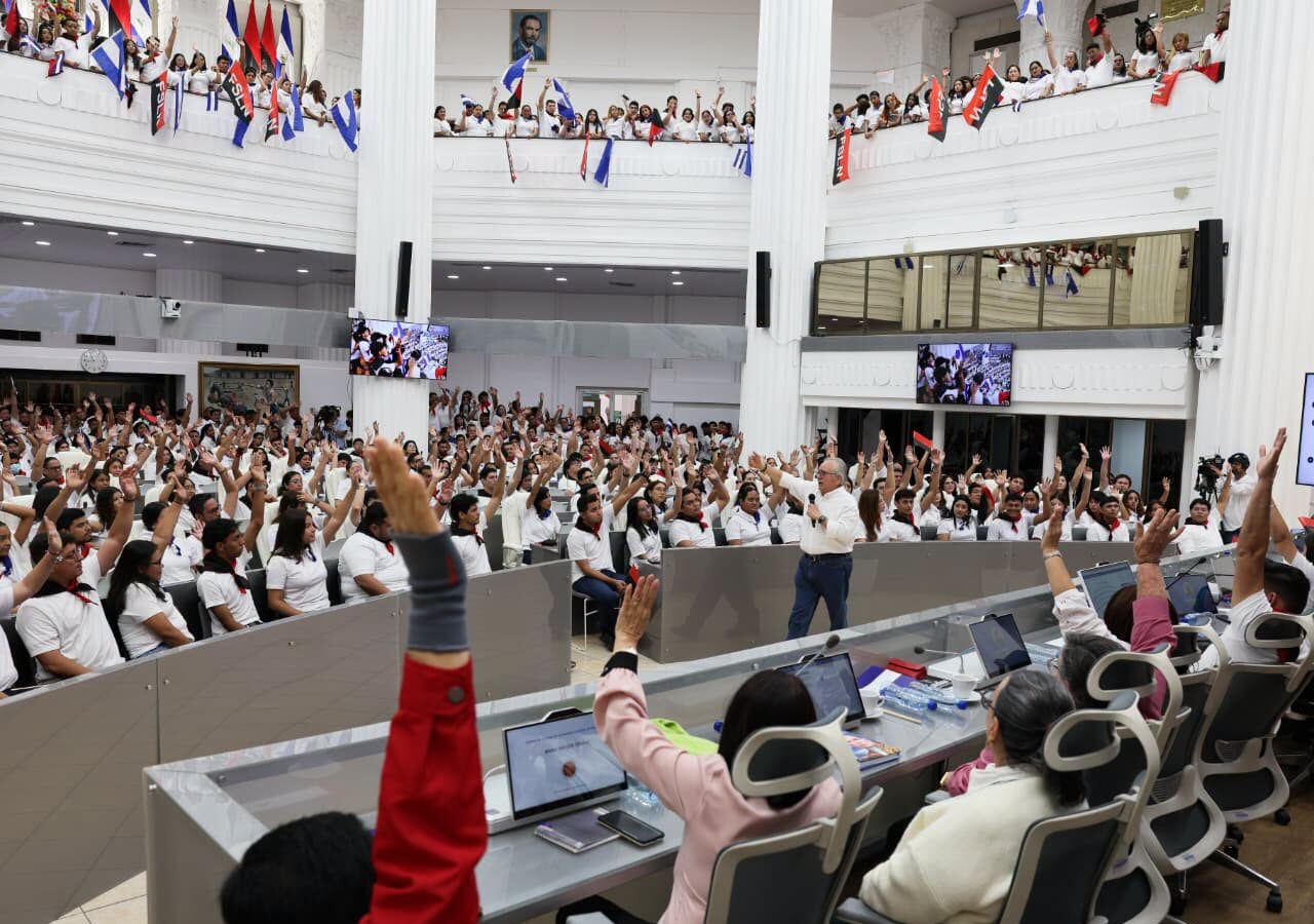 Juventud Sandinista comprometida con la patria y las reformas constitucionales para el desarrollo del país