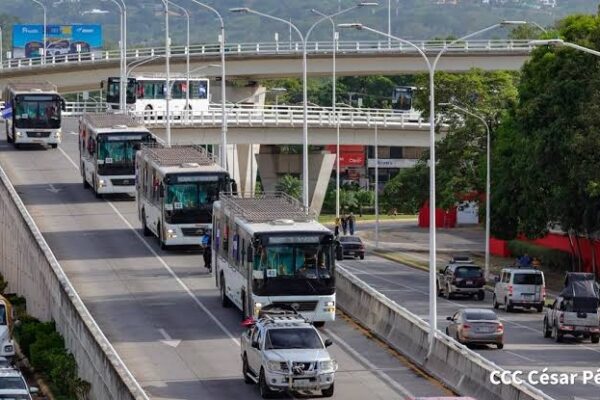 Llegan esta semana más buses Yutong para seguir modernizando el transporte en Nicaragua