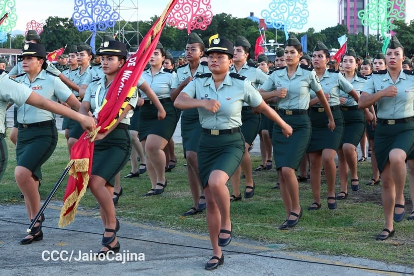 Nuevos ascensos en el Ejército de Nicaragua: un nuevo general de brigada y 22 mujeres promovidas