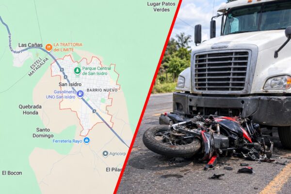Accidente vial en Matagalpa cobra la vida de un motociclista