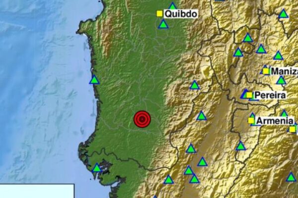 Al menos siete sismos perceptibles sacudieron Chocó, Colombia