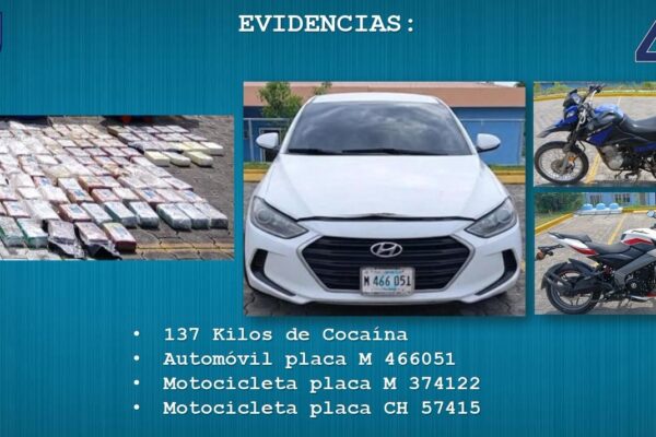 Admiten acusación contra seis personas por tráfico de 137 kilos de cocaína incautada en Nindirí