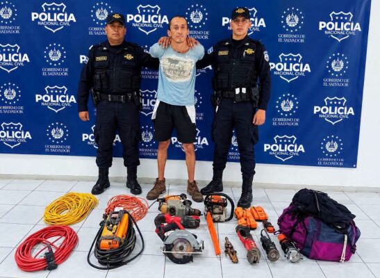Por diversos robos y daños a una propiedad capturan en El Salvador a nicaragüense