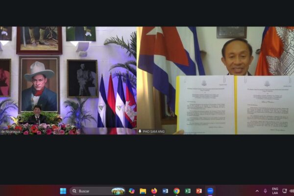 Camboya y Nicaragua reafirman compromiso de mantener amistad y cooperación