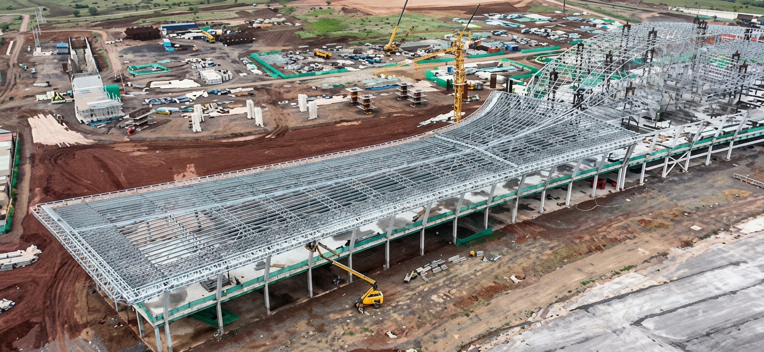 MTI reporta el 34 % de avances importantes en la construcción del Aeropuerto Punta Huete