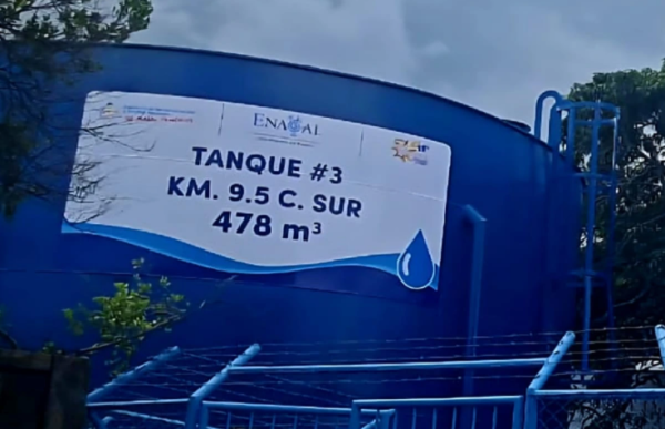 Enacal rehabilita tres tanques de agua potable en Carretera Sur
